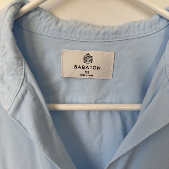 Aritzia Babaton Utility Shirt Blue Size XS - Picture 3 of 5